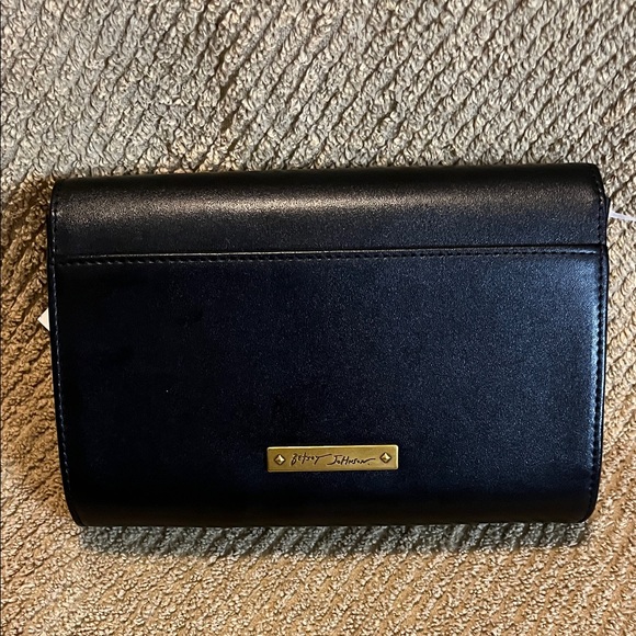 Betsey Johnson Black Clutch with Gold Charms - Picture 8 of 9
